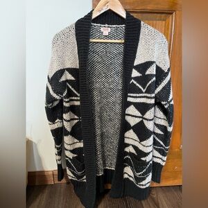 Mossimo Supply Co. Black and white Cardigan